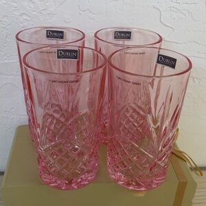 4 Set Dublin-Blush Highball Drinking Glass
